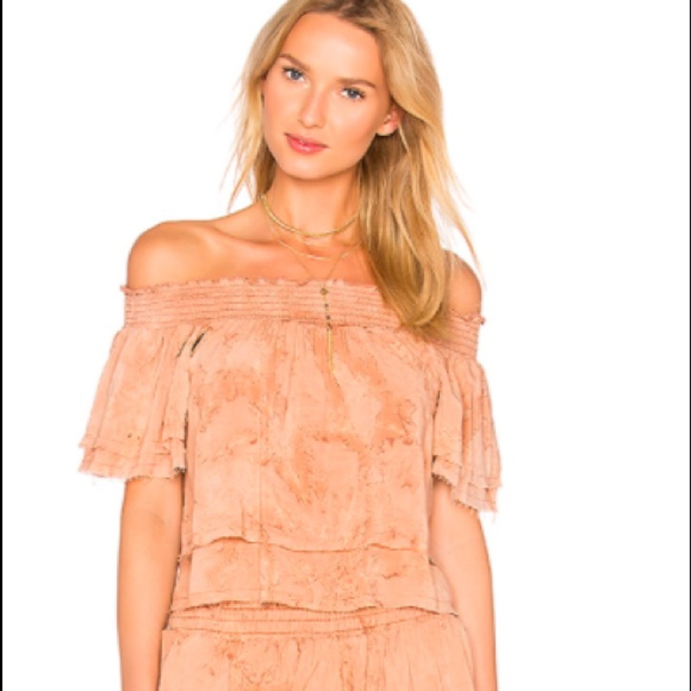 Blue Life Show off Shoulder Top